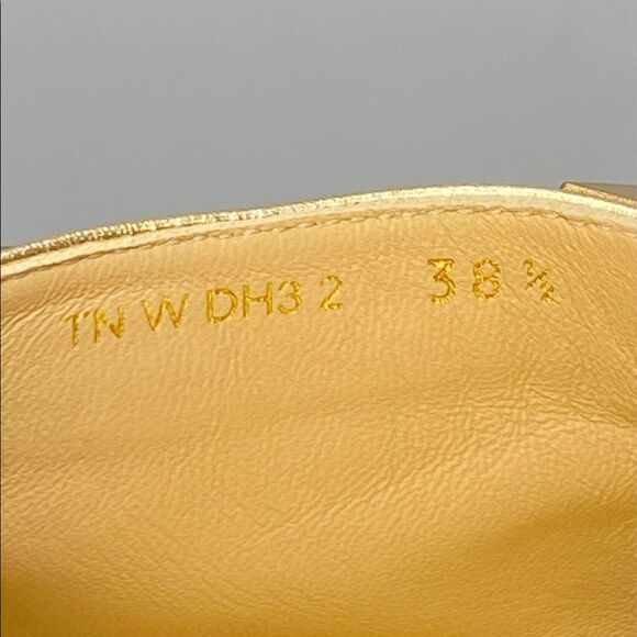 Valentino Garavani Roman Stud Metallic Leather Slippers - Picture 7 of 12